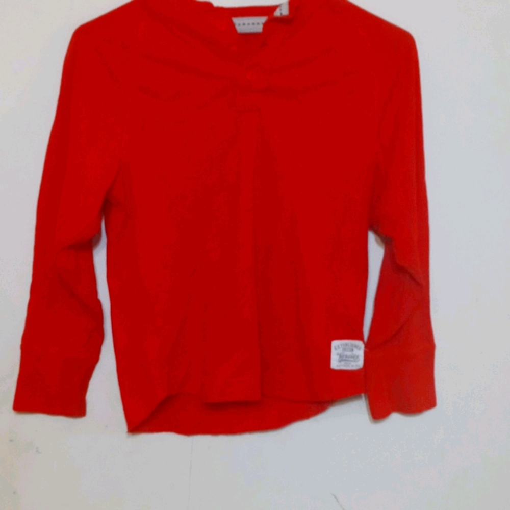 Red long sleeve shirt